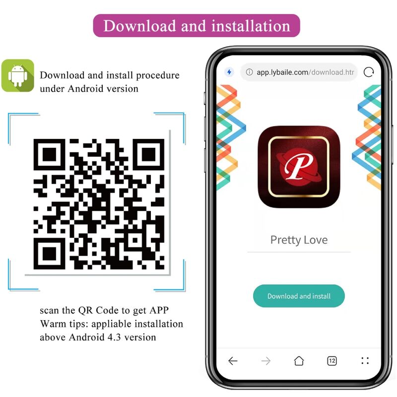 Vibromasseur Connecté Abner App - Pretty Love