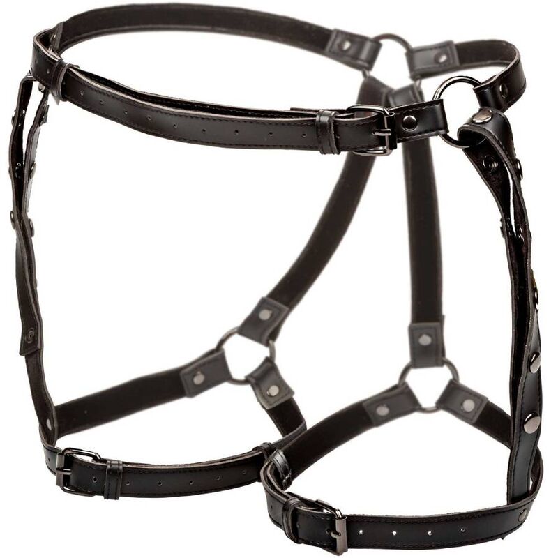 Harnais de Cuisse BDSM Euphoria Cuir Vegan Taille Plus - CalExotics