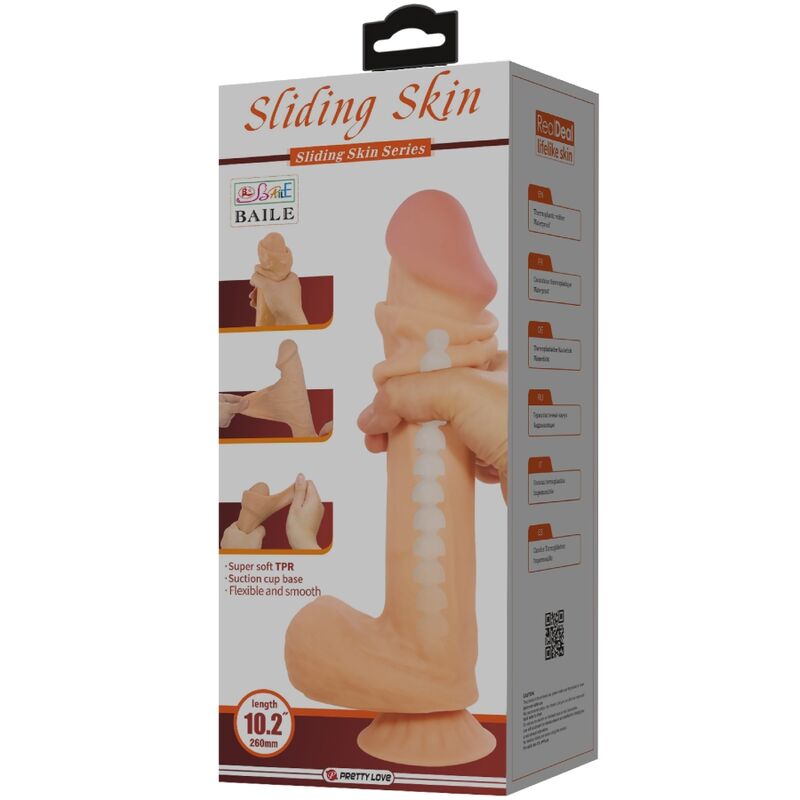 Gode Réaliste Sliding Skin Ventouse - Pretty Love