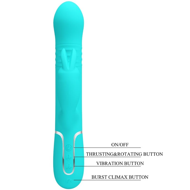 Vibromasseur Rabbit Coale Perles Rotatives Triple Stimulation - Pretty Love