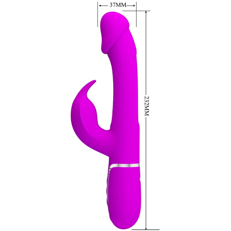 Vibromasseur Rabbit Dejon 3 en 1 Multifonction - Pretty Love