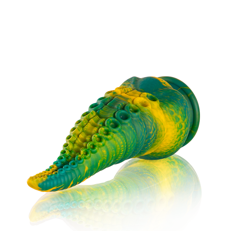 Gode Tentacule Vert Cetus Silicone Multi-Courbes 2 Tailles - Epic Cybersilicock