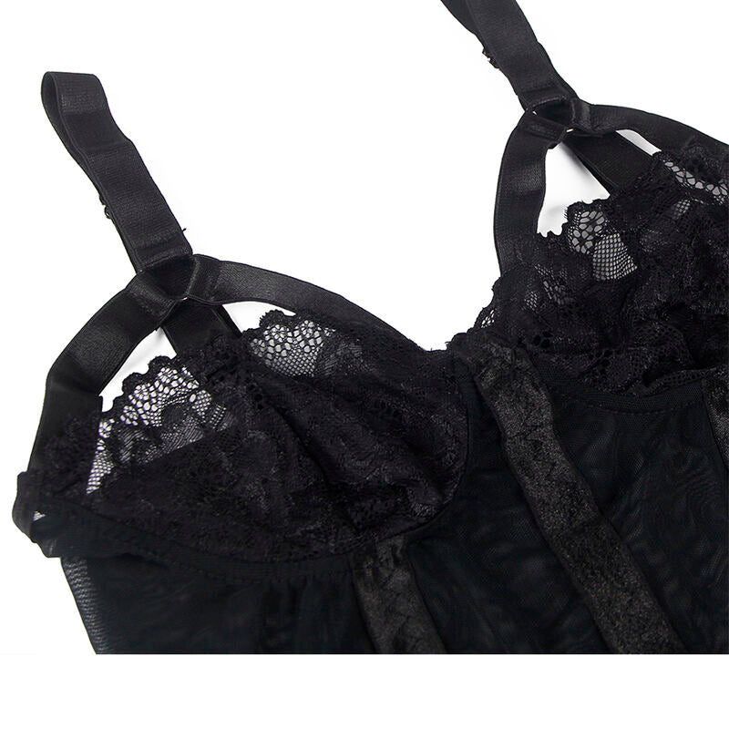Body Teddy Dentelle Brides Poitrine Jarretière Intégrée - Subblime
