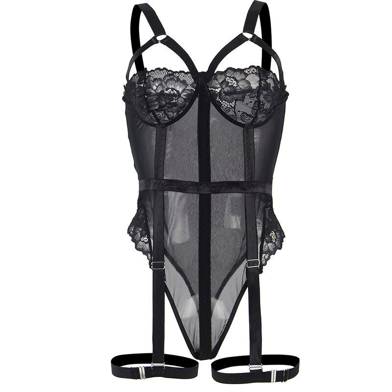 Body Teddy Dentelle Brides Poitrine Jarretière Intégrée - Subblime