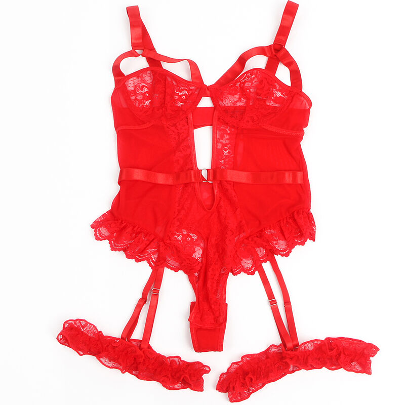 Body Teddy Slim Lace Garter Jarretière Dentelle Nylon - Subblime