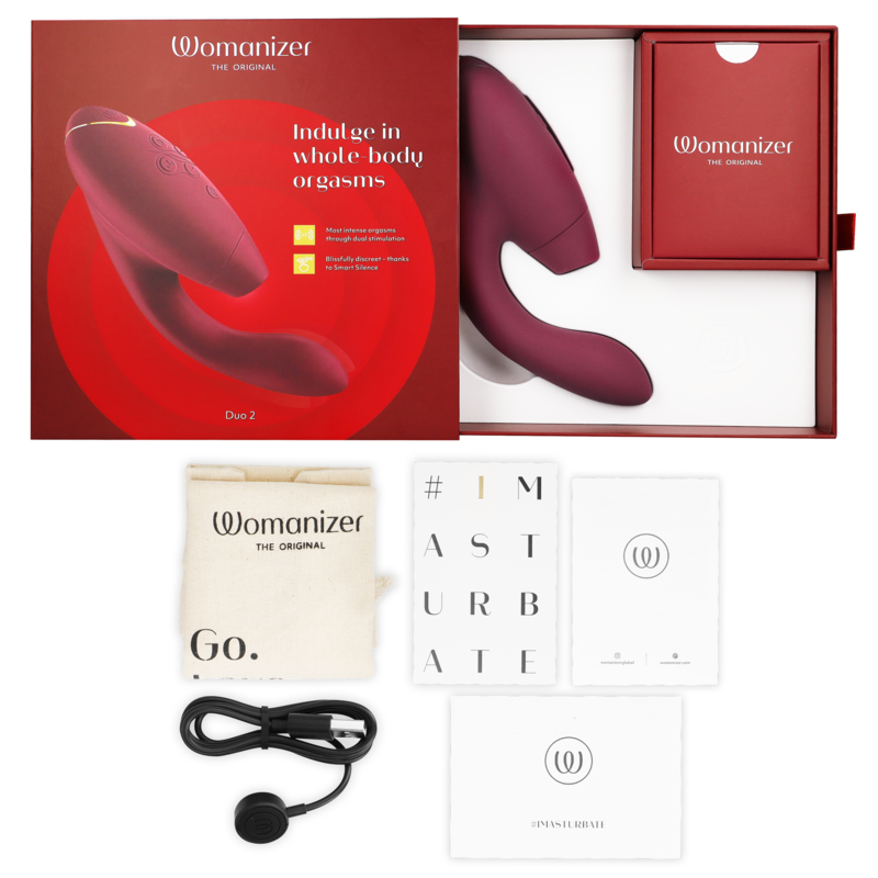 Stimulateur Double Womanizer Duo 2 - Pleasure Air et Point G - 14 Intensités
