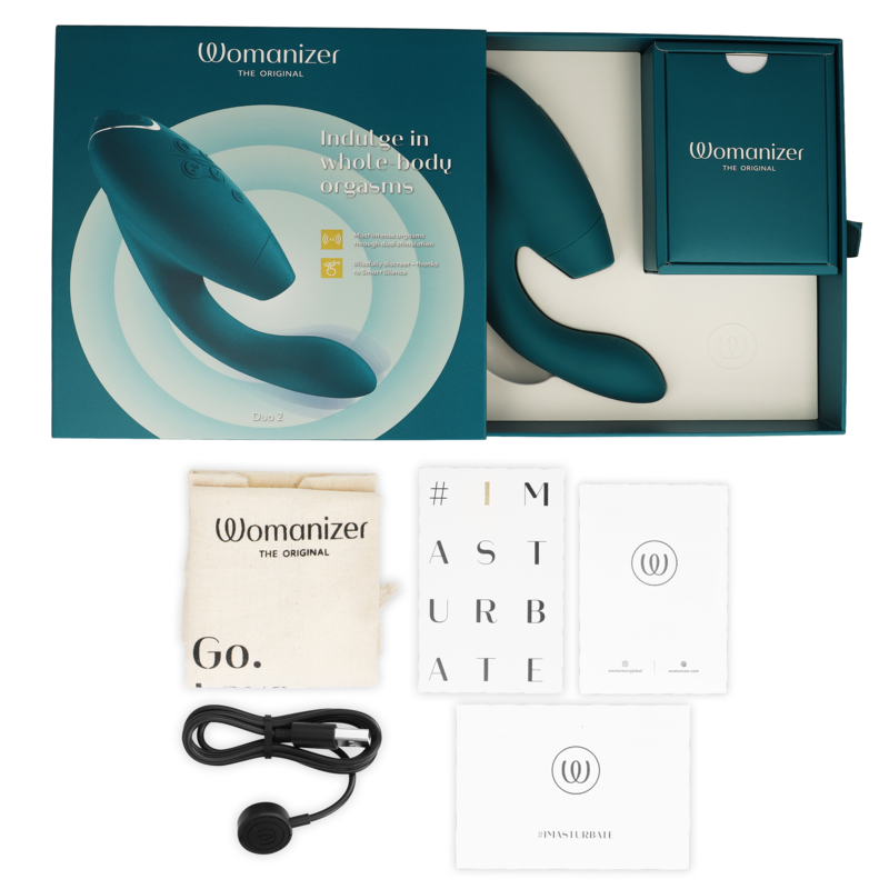 Stimulateur Double Womanizer Duo 2 - Pleasure Air et Point G - 14 Intensités