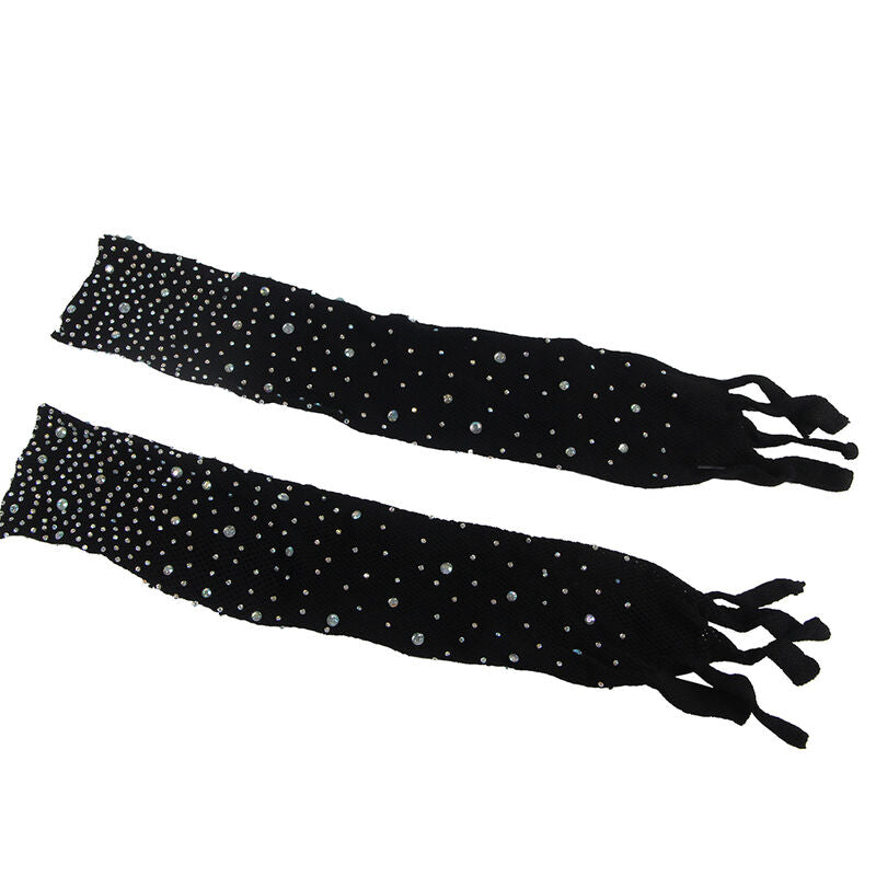 Bodystocking Résille Diamants Fantaisie avec Gants Intégrés - Subblime