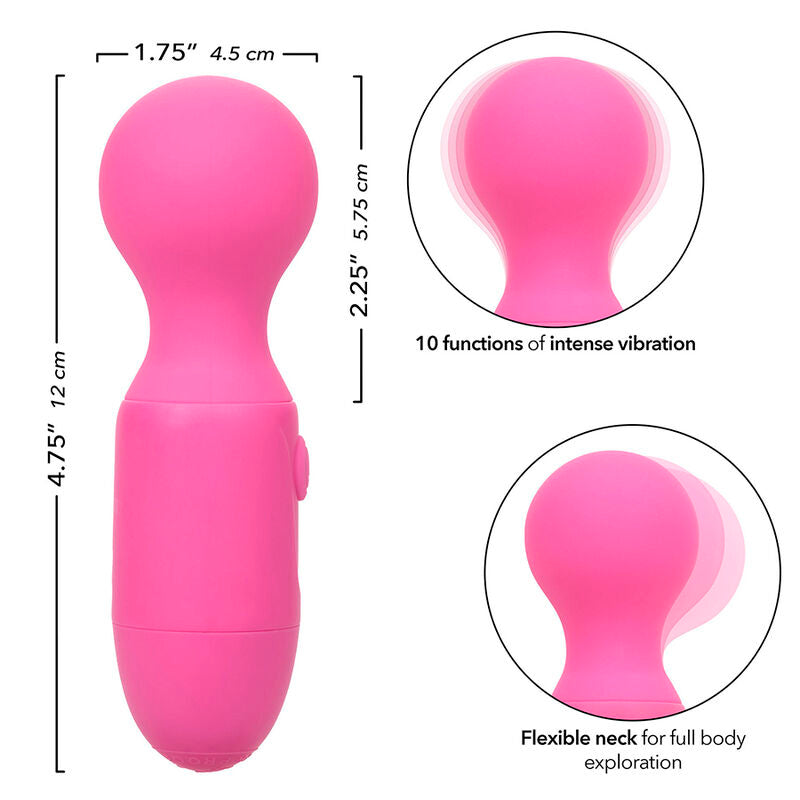 Vibromasseur Wand First Time - Col Flexible 10 Modes - CalExotics