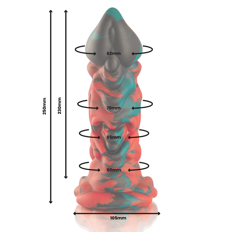 Gode Fantasy Phobos Silicone Gland et Renflement XXL 2 Tailles - Epic