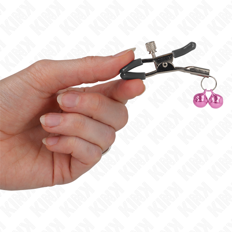 Pinces à Tétons Double Cloche 6 cm Pression Ajustable - Kink
