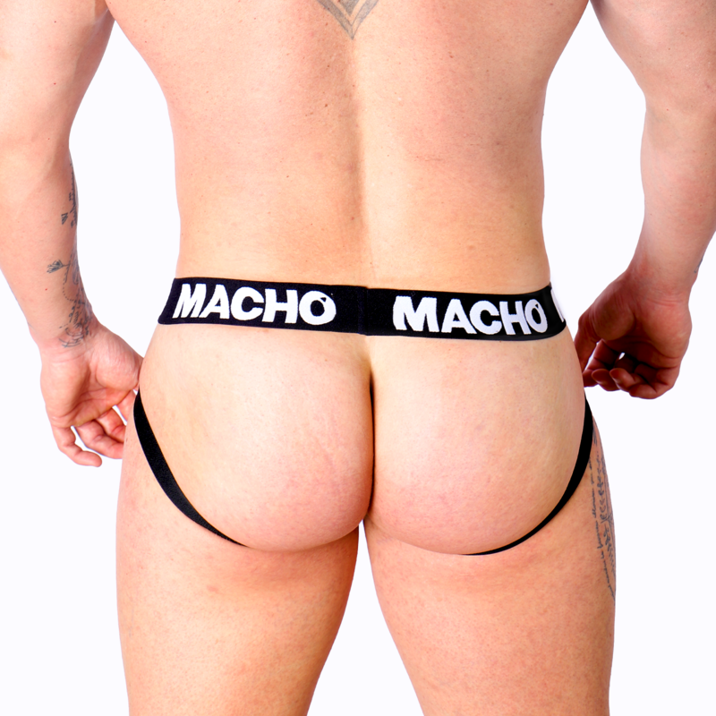 Jockstrap Cuir Ceinture Élastique Ajustable - Macho
