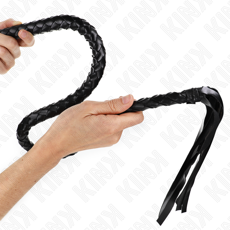 Fouet BDSM Serpent Anneau de Préhension 65 cm 2 Coloris - Kink Impact & Touch