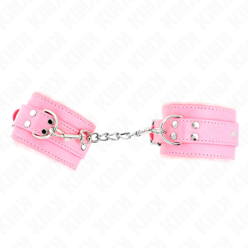 Menottes BDSM Fourrure Douce- Ceinture Réglable 17-29 cm - Kink