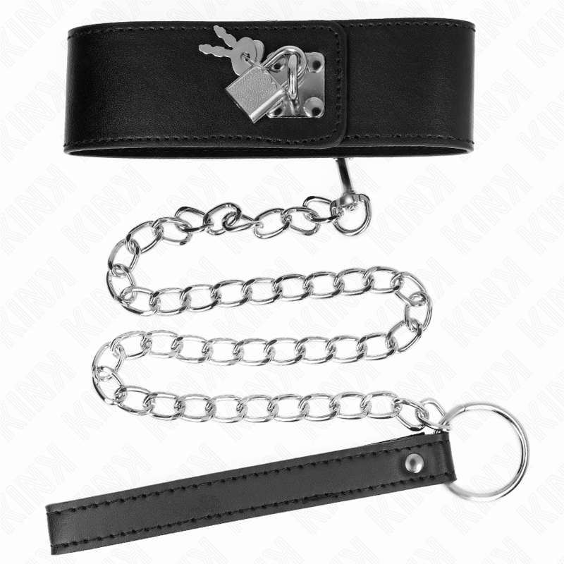 Collier BDSM Diamants Strass Laisse Ajustable 33-41 cm - Kink