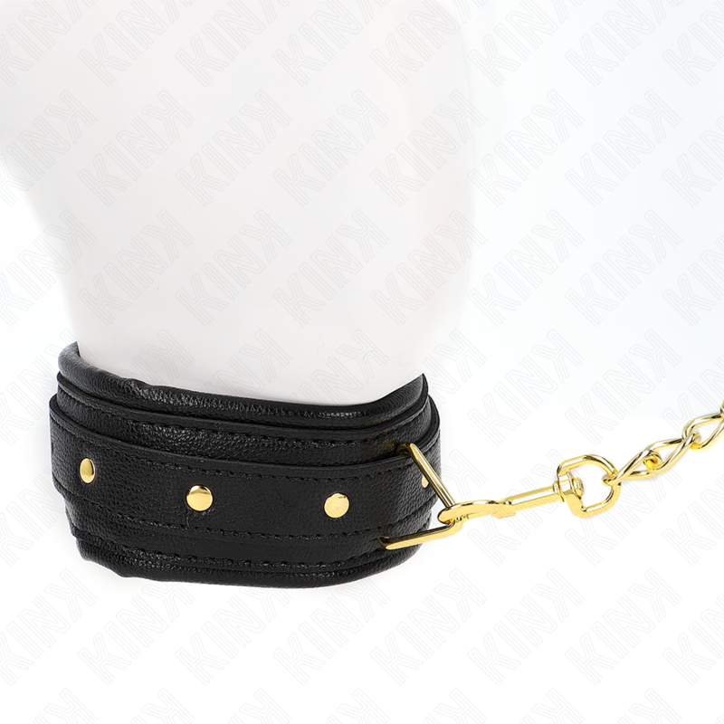 Collier BDSM Cuir Éponge Bracelet Réglable 37-54 cm - Kink