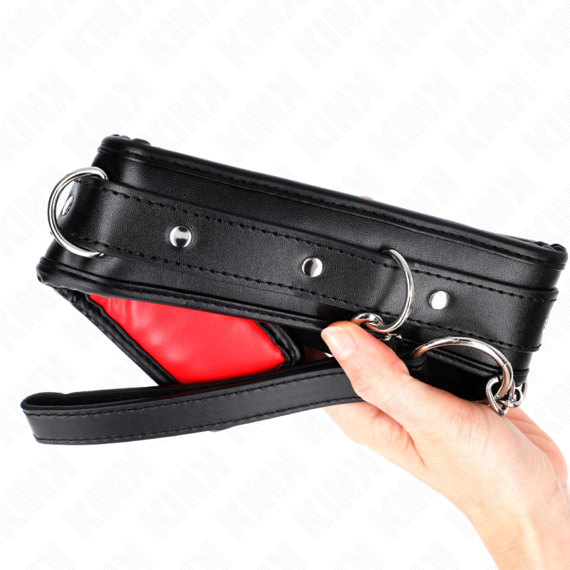 Collier BDSM Cuir Éponge Bracelet Réglable 37-54 cm - Kink