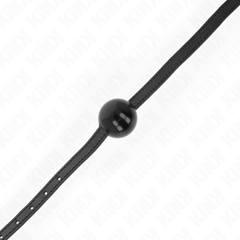 Bâillon Boule BDSM Solide 4 cm Sangle Ajustable 65 cm - Kink