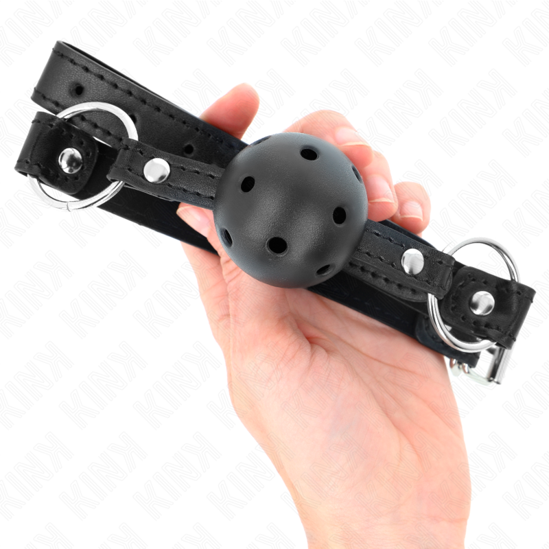 Bâillon Boule Creuse 4,5 cm Sangle Ajustable - Kinkvec