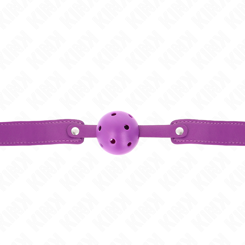 Bâillon Boule BDSM Balle Respirante Ajustable Sangle Réglable - Kink Collar & Gag
