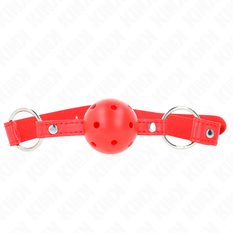 Bâillon BDSM Respirant Double Rivet Réglable - Kink