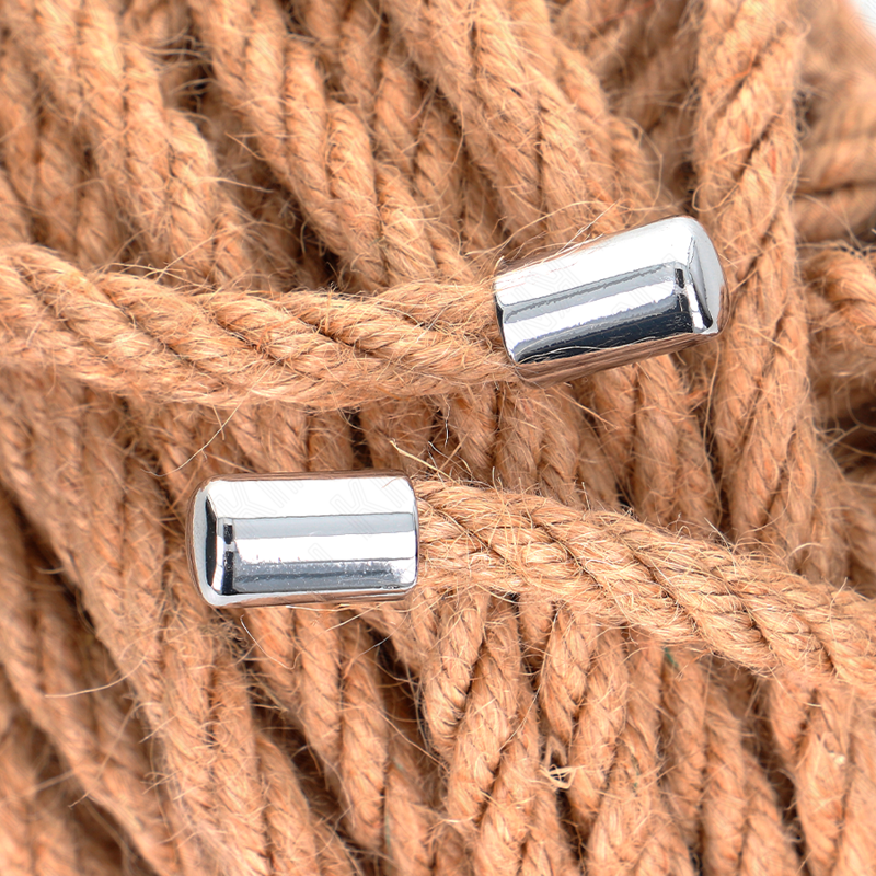 Corde de Bondage Chanvre Naturel Tête Métallique - Kink Rope Arts