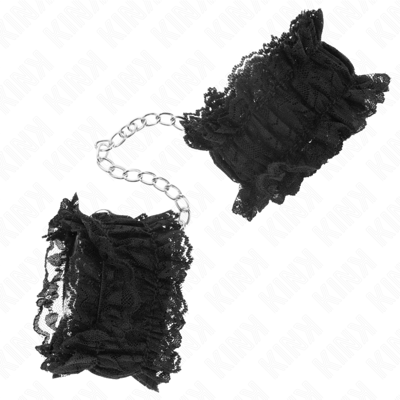 Menottes Poignets BDSM Dentelle Élastique Confortables 2 Coloris - Kink