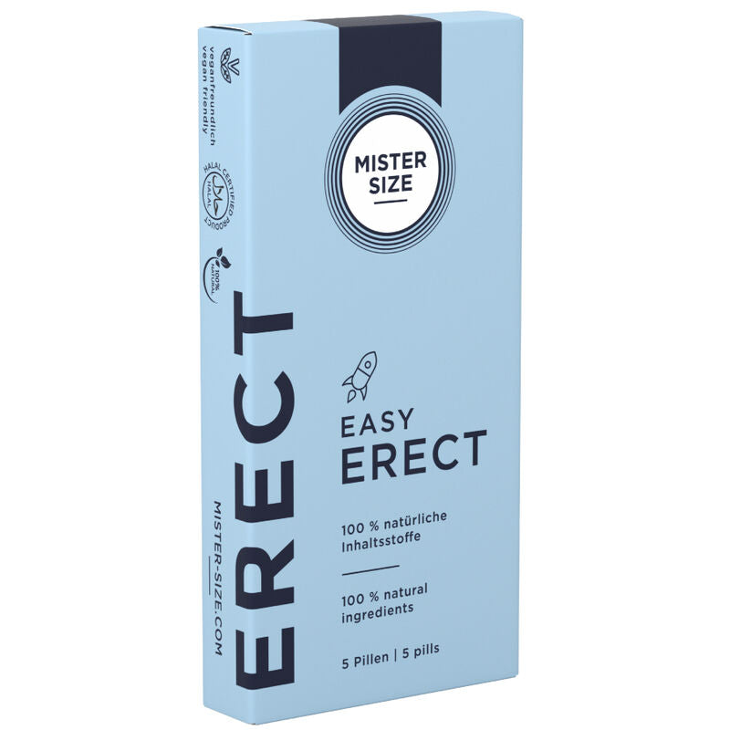 Stimulant Érection Easy Erect 5 Comprimés Action Rapide 100% Naturel - Mister Size