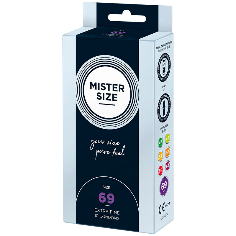Préservatifs Mister Size - Taille du M au XXXL - Ultra Fin