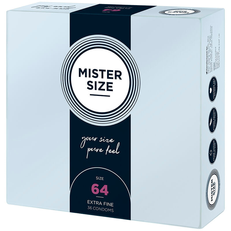 Préservatifs Mister Size - Taille du M au XXXL - Ultra Fin
