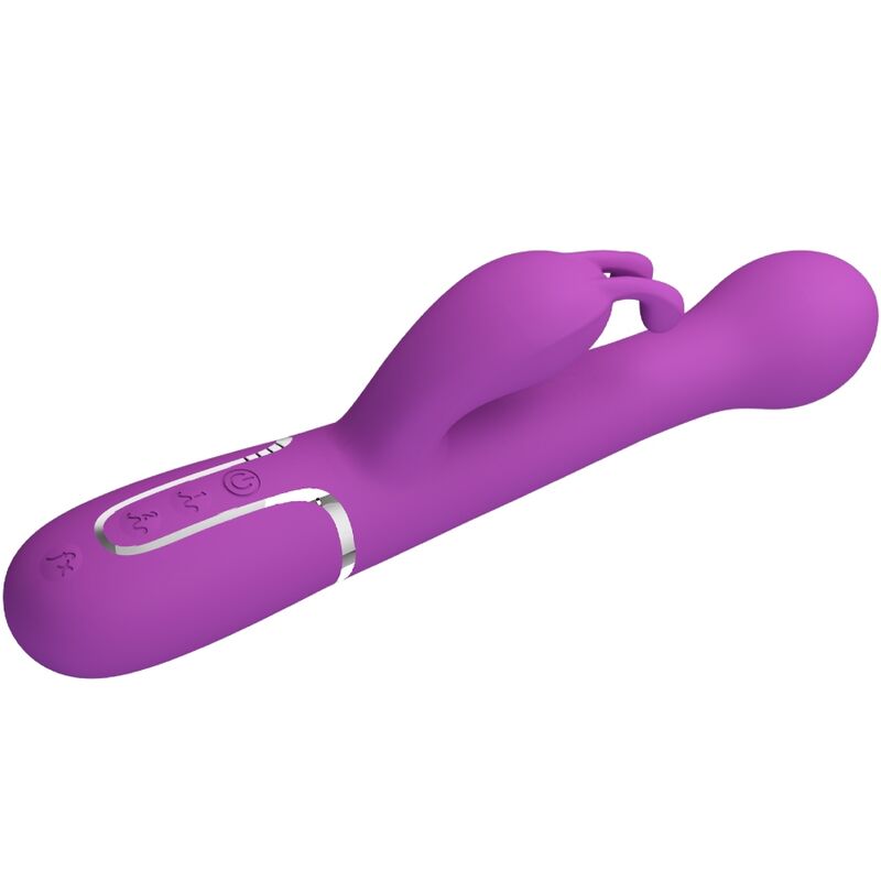 Vibromasseur Rabbit Dejon 3 en 1 Va-et-Vient Perles Rotatives - Pretty Love