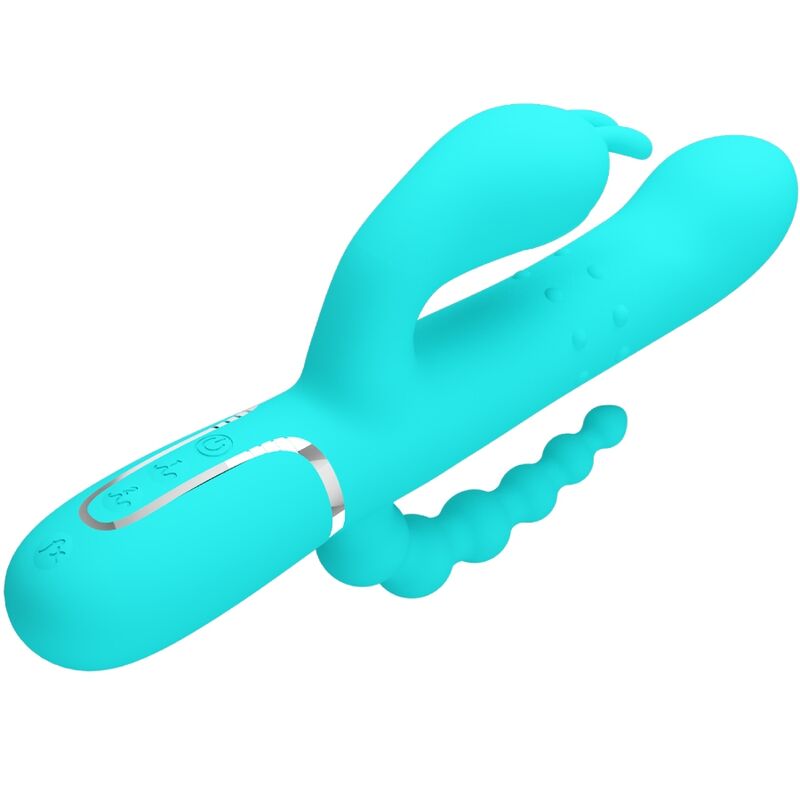Vibromasseur Triple Cammy 4 en 1 Vaginal Clitoridien Anal - Pretty Love