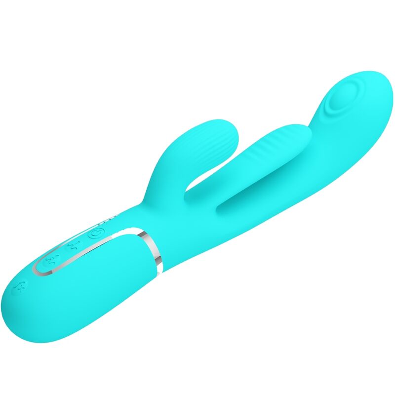 Vibromasseur Triple Rabbit Shania Langue Stimulante - Silicone - Pretty Love