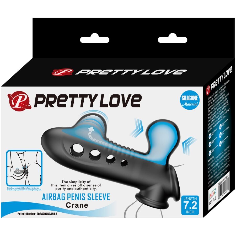 Gaine à Pénis Crâne Gonflable Airbag Silicone Étanche - Pretty Love