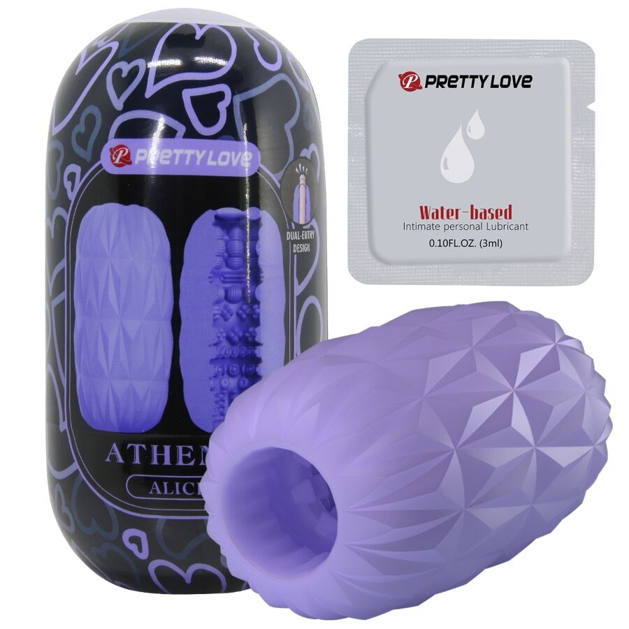 Masturbateur Oeuf Modèle 2 Gaine Nervurée Extensible - Pretty Love