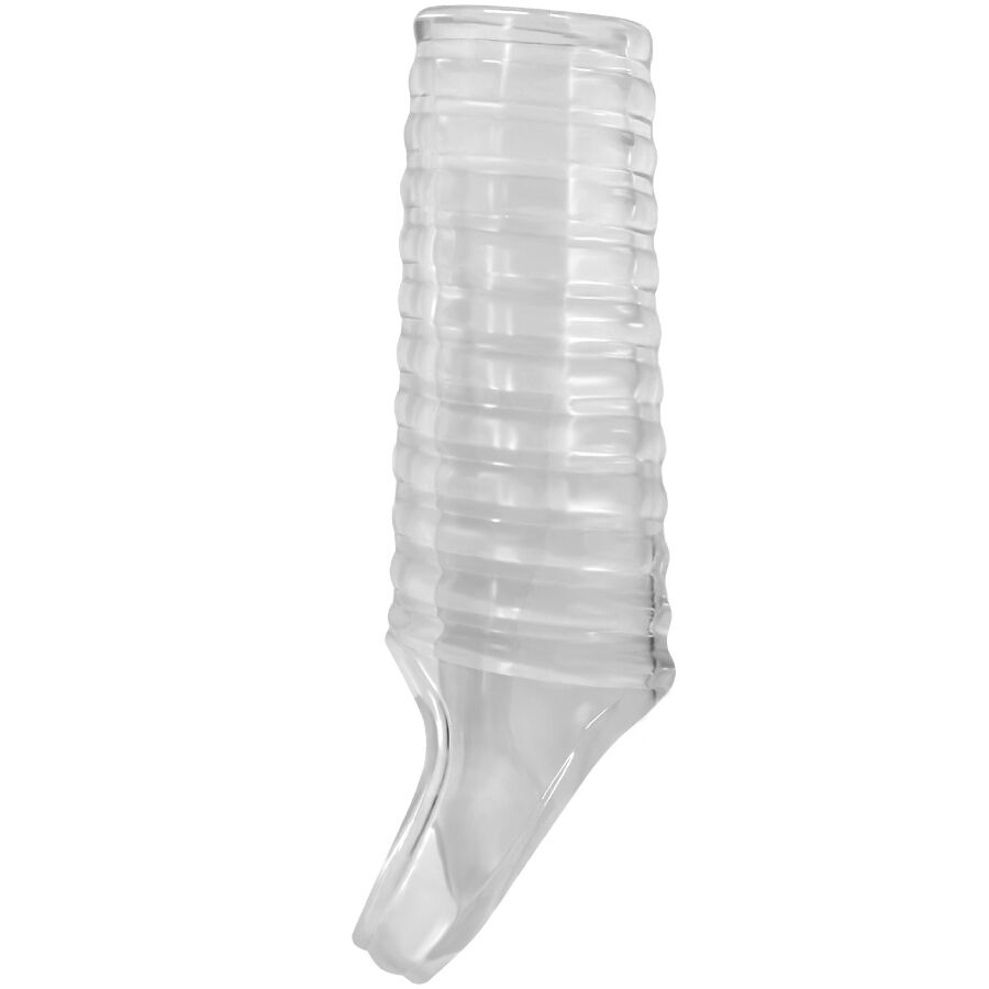 Gaine à Pénis Hartman Transparente Texturée Réutilisable - Pretty Love