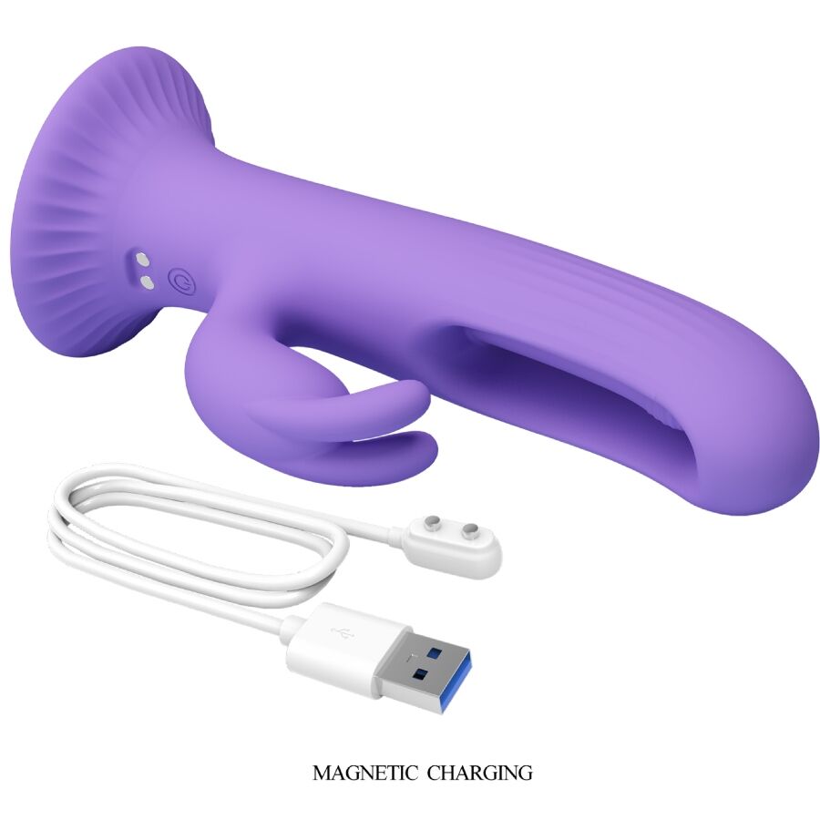 Vibromasseur Rabbit Killmoulis Fonction Langue 12 Modes Rechargeable - Pretty Love