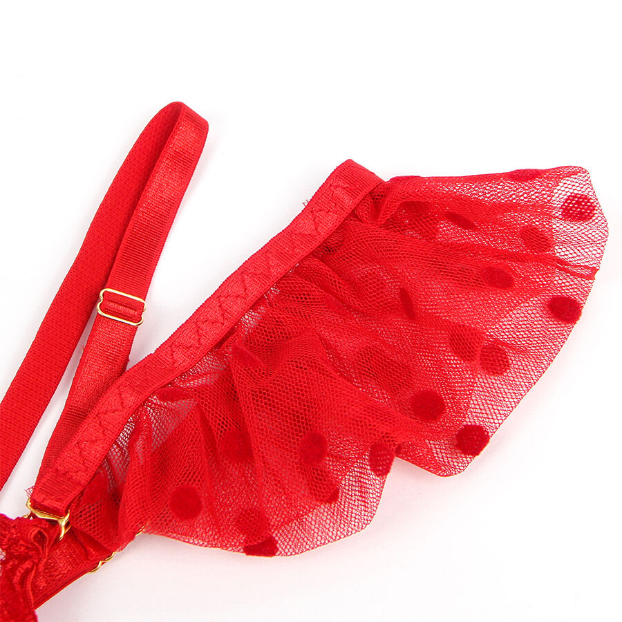 Ensemble Lingerie Soutien-Gorge Culotte Porte-Jarretelles Dentelle - Subblime