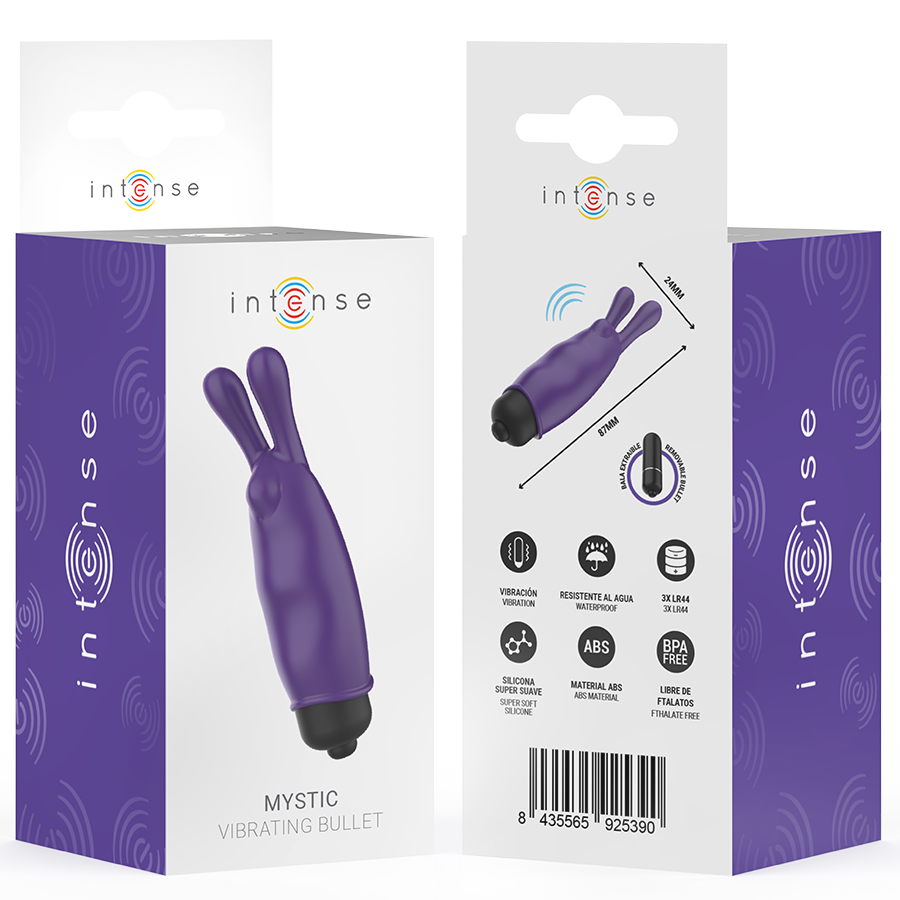 INTENSE - BALLE VIBRANTE VIOLET MYSTIQUE 8,7 X 2,4 CM