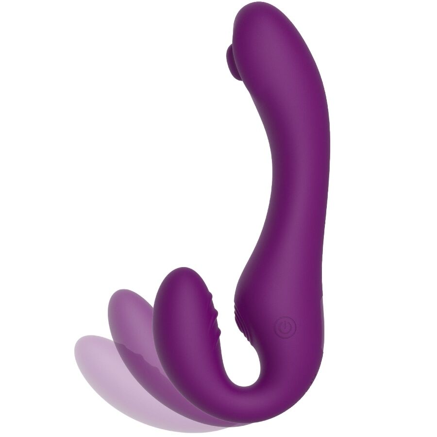 Gode Ceinture Strapless Vibrant 2-en-1 Télécommande 3 Moteurs - Xocoon