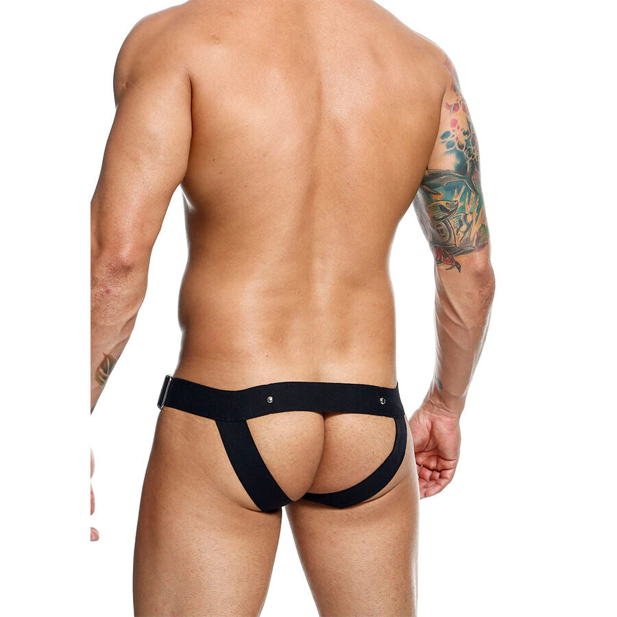 Jockstrap Dngeon Anneau Pénien Intégré Clous Métalliques - Mob
