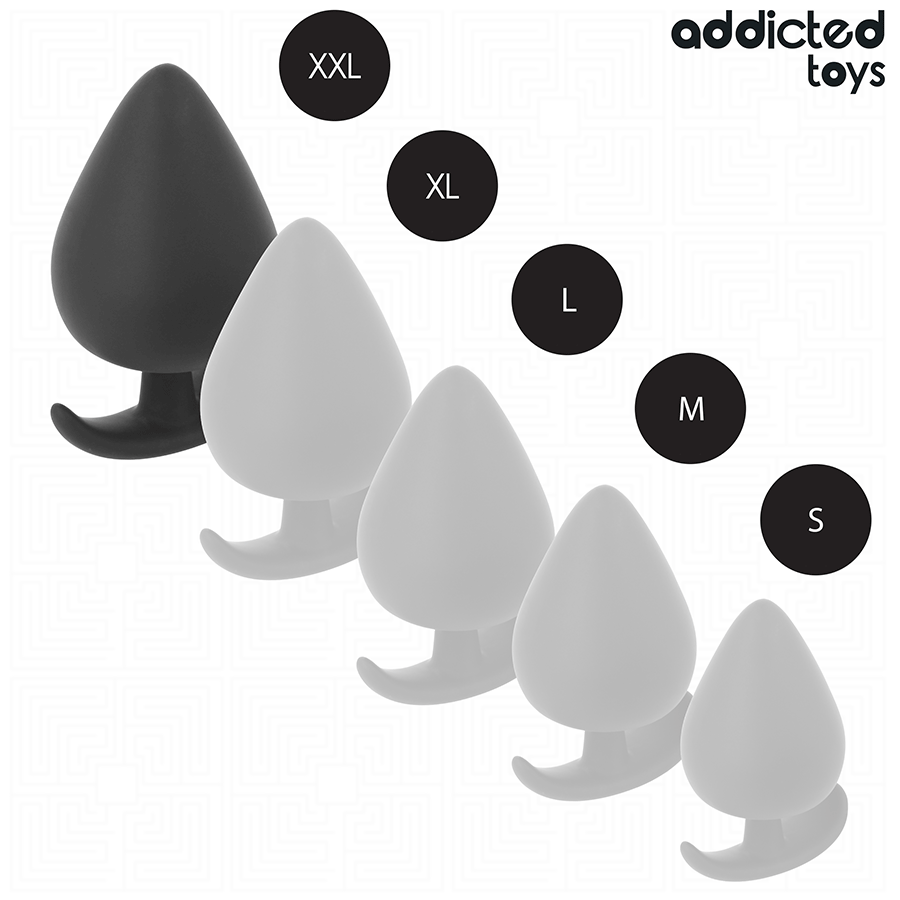 Plug Anal Silicone 5 Tailles Progressives - Addicted Toys
