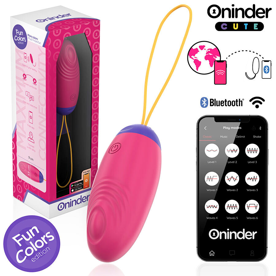 ONINDER CUTE - ŒUF EN SILICONE À VIBRATION ET À ONDE AMOUREUX - APPLICATION GRATUITE DANS LE MONDE ENTIER