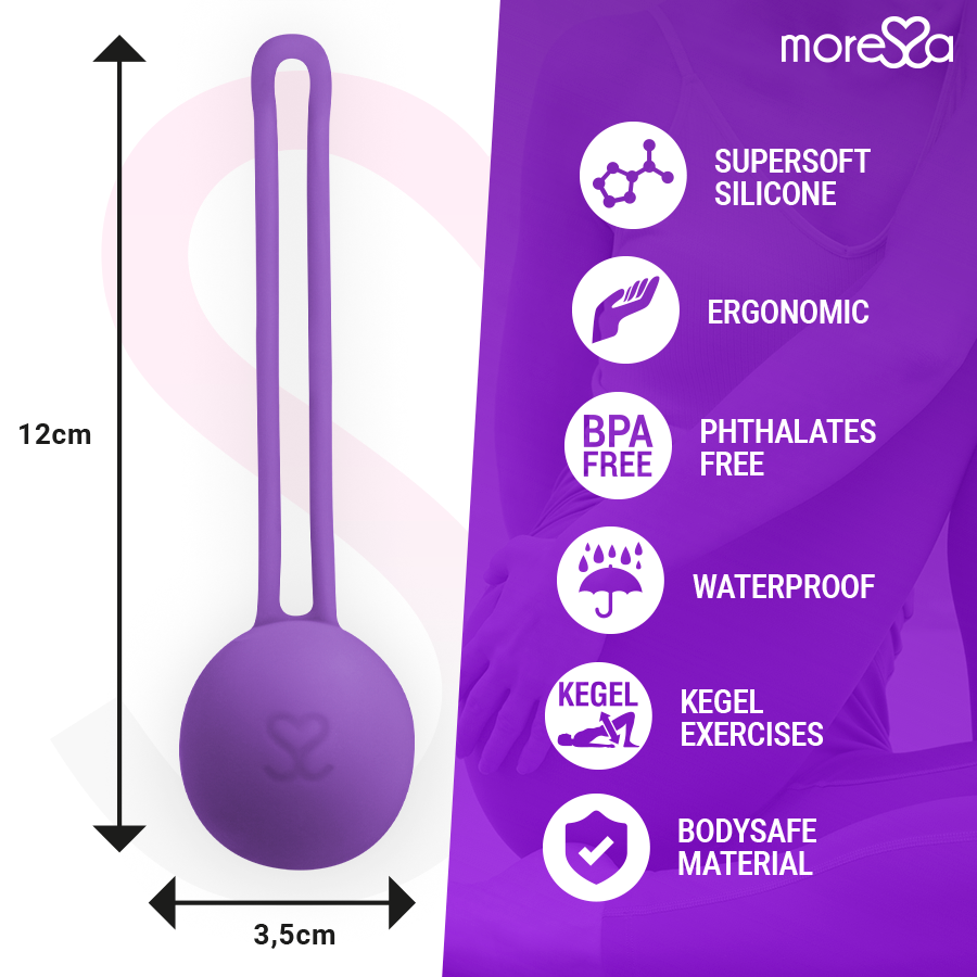 Boule de Kegel Osian One - Silicone Hypoallergénique Velours - Moressa