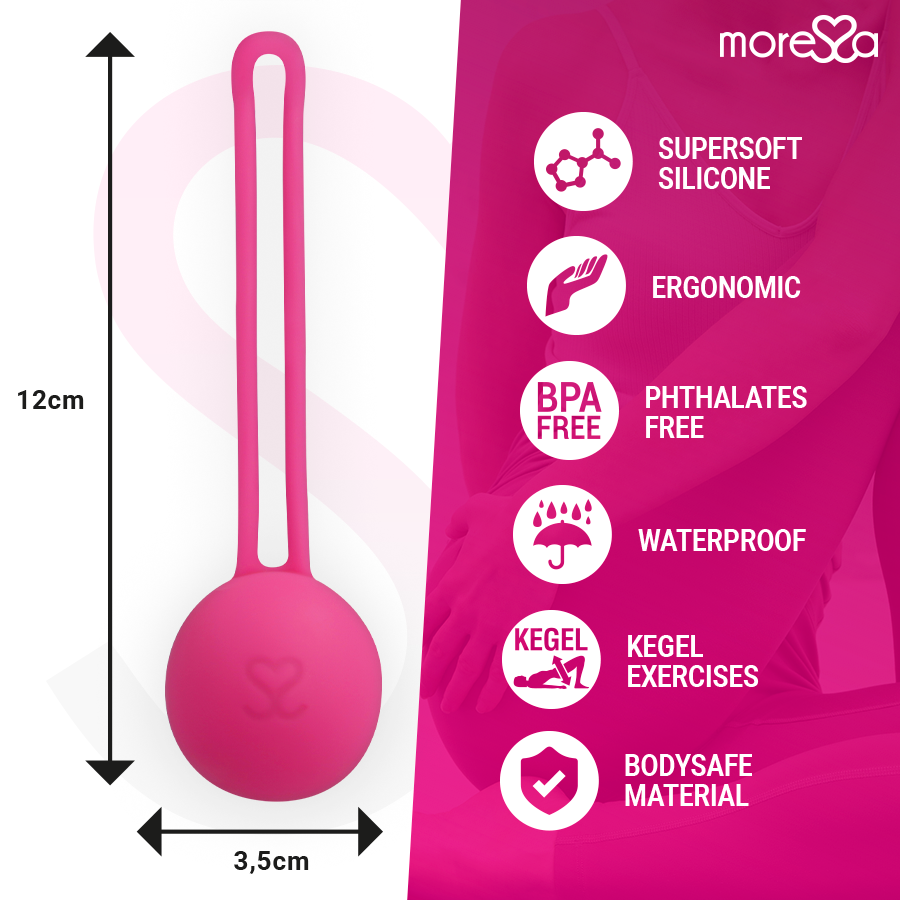 Boule de Kegel Osian One - Silicone Hypoallergénique Velours - Moressa