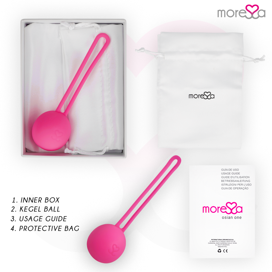 Boule de Kegel Osian One - Silicone Hypoallergénique Velours - Moressa