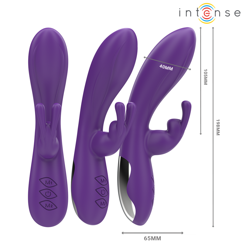 Vibromasseur Rabbit Randall 10 Modes Silicone Rechargeable - Intense