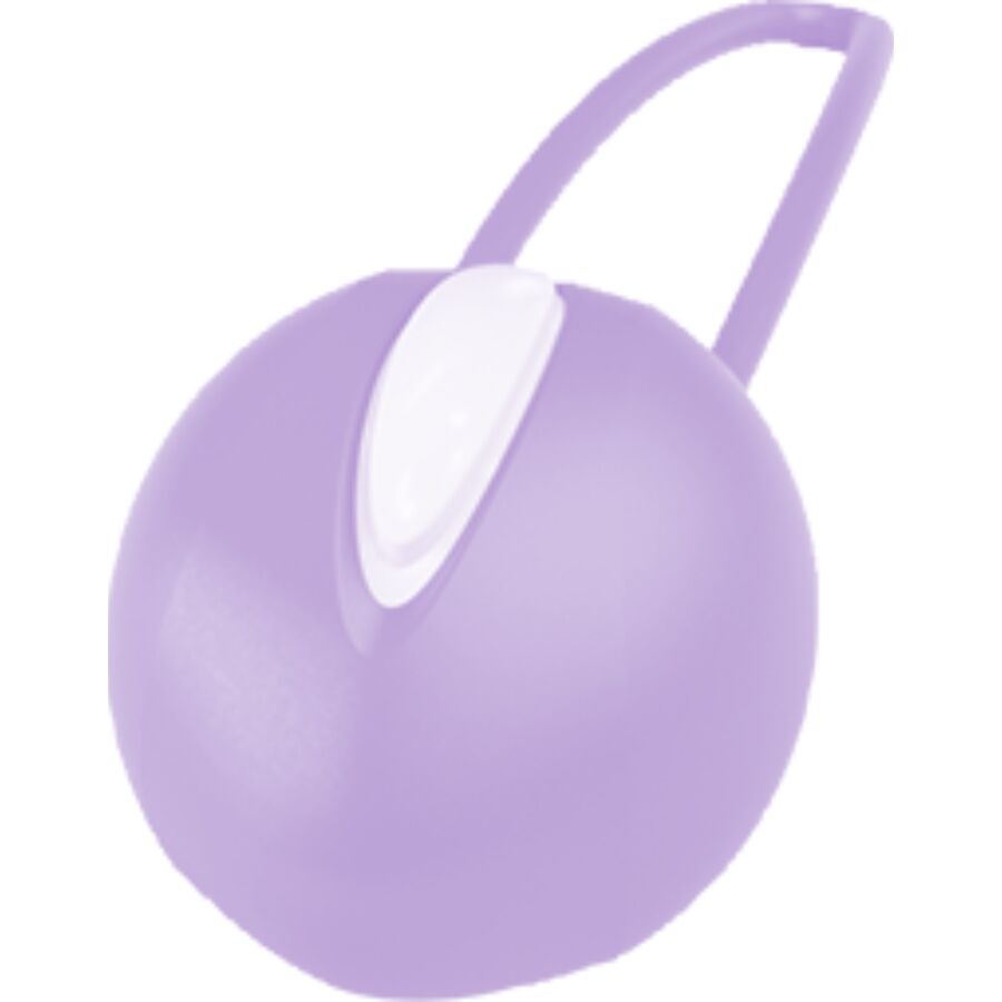 Gros plan sur la boule de geisha Smartball Uno Fun Factory en silicone violet
