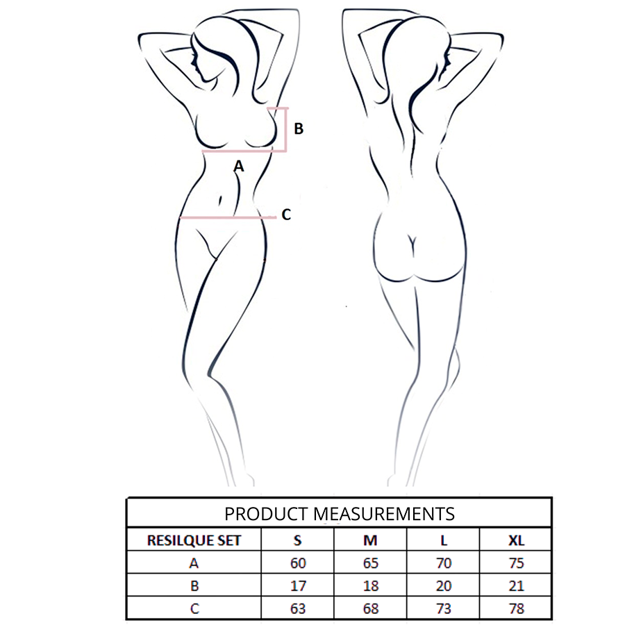 Ensemble Lingerie Resilque Soutien-Gorge Dentelle et String L/XL - Passion Woman