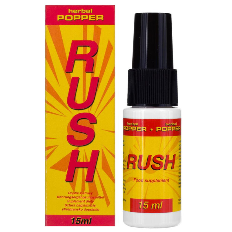Spray Énergisant Sexuel Rush Herbal Popper Ginseng & Ginkgo 15 ml - Cobeco Pharma